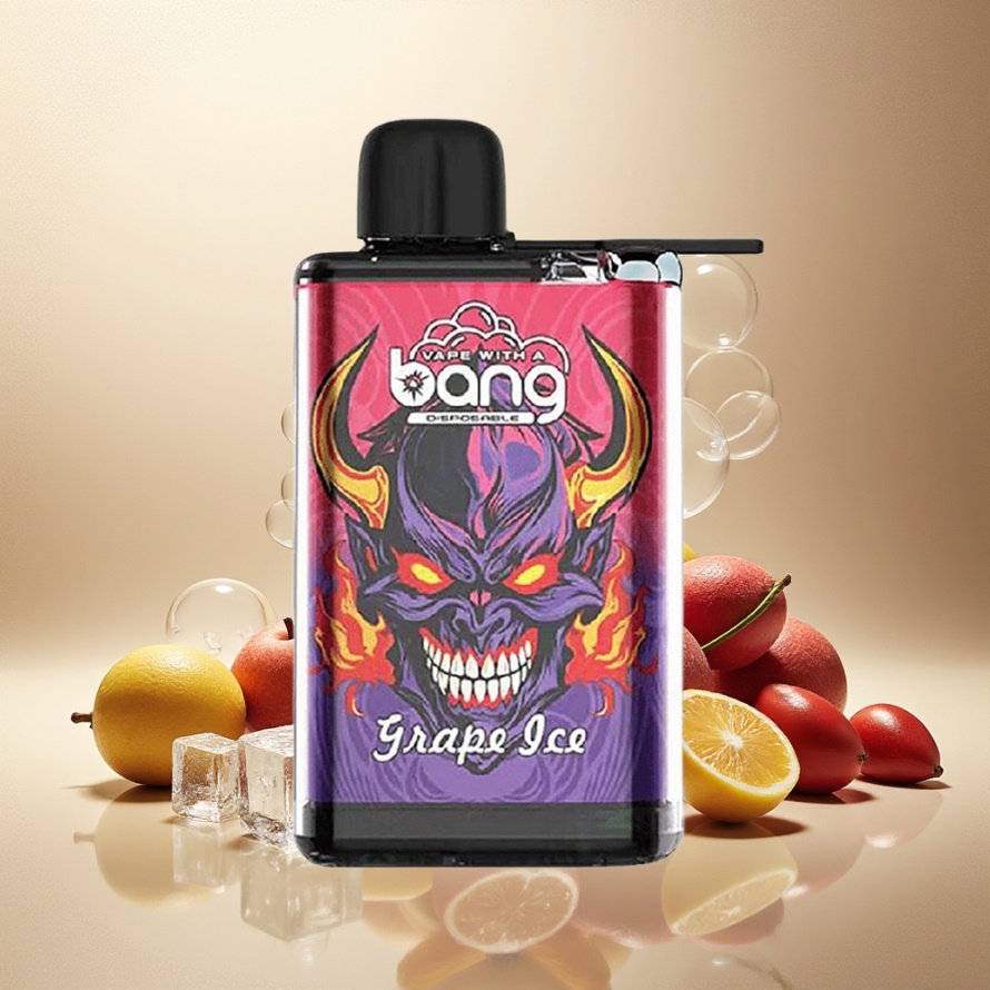 Bang 28000 Puffs Engångs Vape Vinis (Grape Ice) 30ml 650mAh svensk grossist