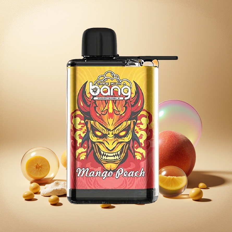 Bang 28000 Puffs Mango Persika Engångs Vape 30ml 5% Nikotin svensk grossist