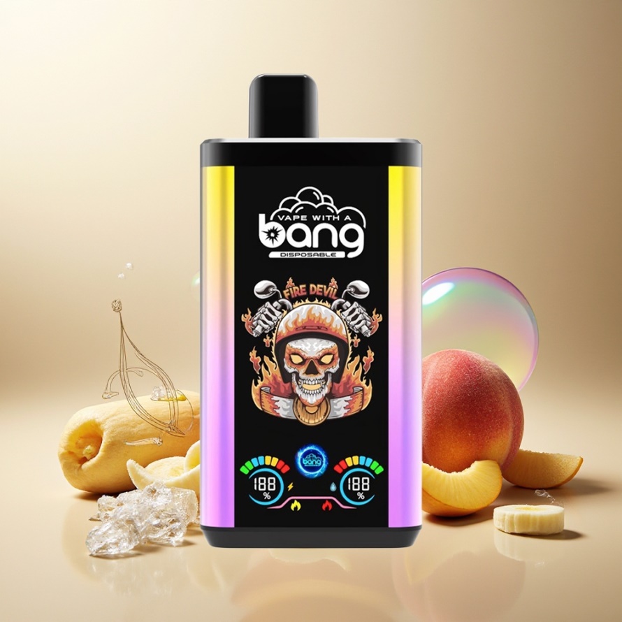 Bang 30K Pro 30000 Puffs Svensk Grossist 36ml 550mAh Dubbla Smaker Mango Persika & Banan Is