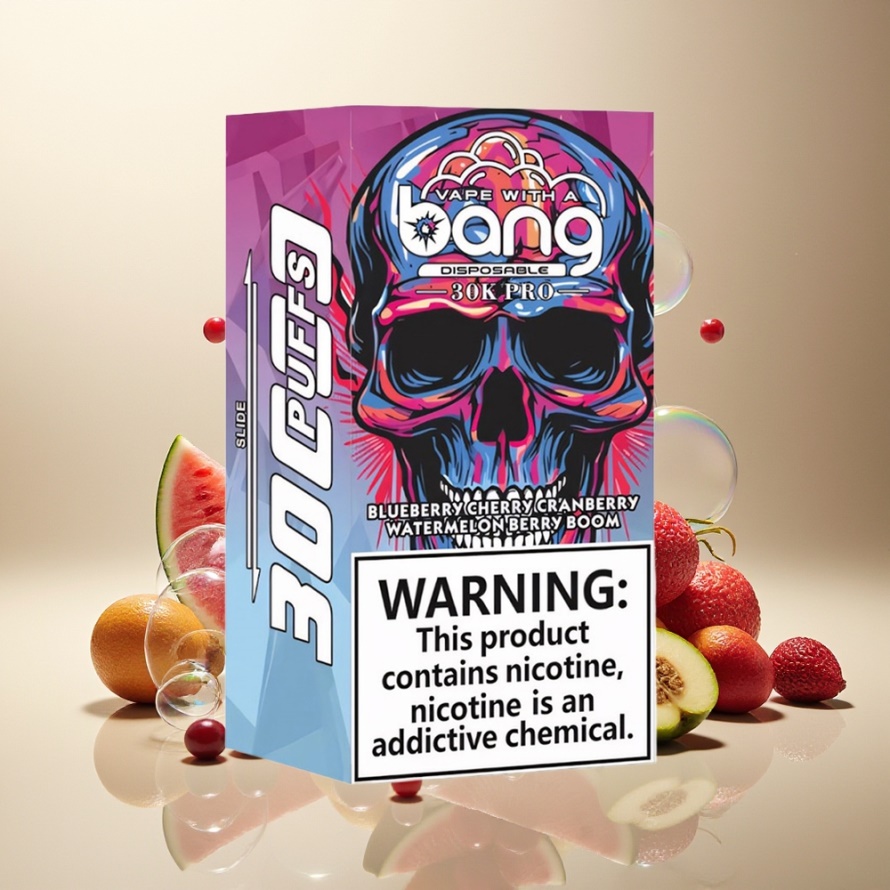 Bang 30K Pro 30000 Puffs Svensk Grossist 36ml Blåbär Körsbär Tranbär & Vattenmelon Bär Boom Dual-Smak System