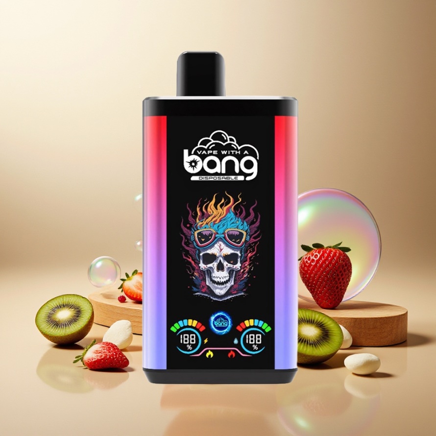 Bang 30K Pro 30000 Puffs Svensk Grossist Engångs Vape Love66 & Jordgubb Kiwi 36ml Dual-Smak