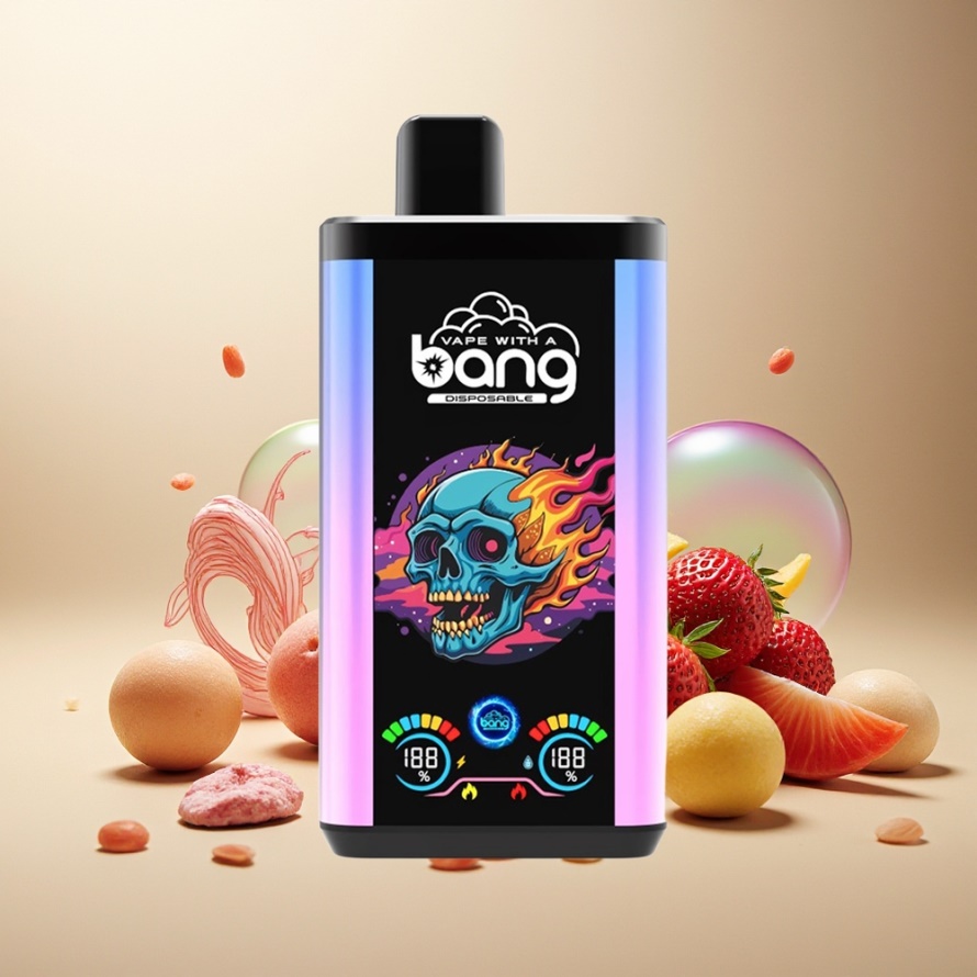 Bang 30K Pro 30000 Puffs Svensk Grossist Engångs Vape Sakura Vinbär & Jordgubb Litchi Dual-Smak System 36ml 550mAh