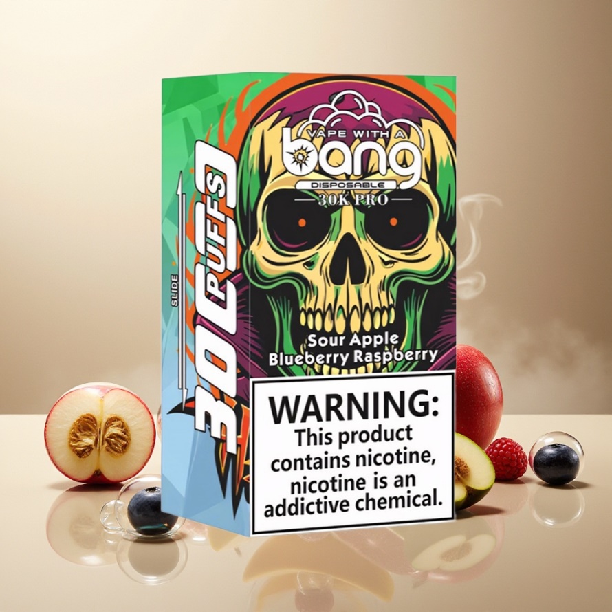 Bang 30K Pro 30000 Puffs Svensk Grossist Engångs Vape Sur Äpple & Blåbär Hallon 36ml 550mAh