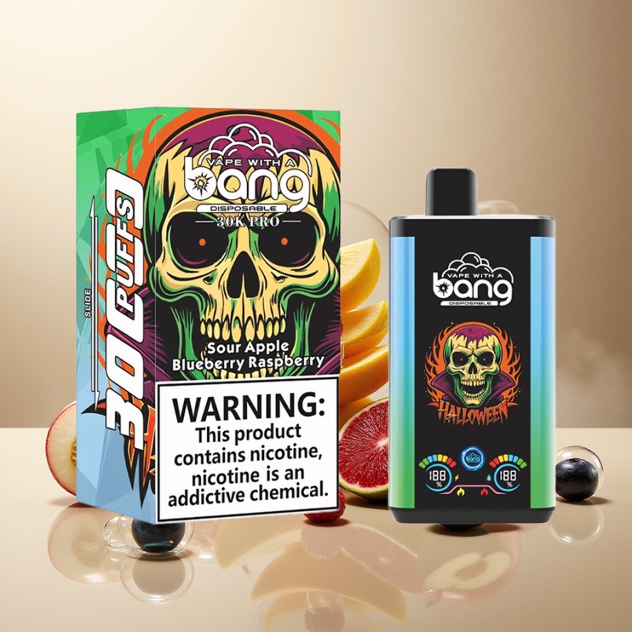 Bang 30K Pro 30000 Puffs Svensk Grossist Engångs Vape Sur Äpple & Blåbär Hallon 36ml 550mAh