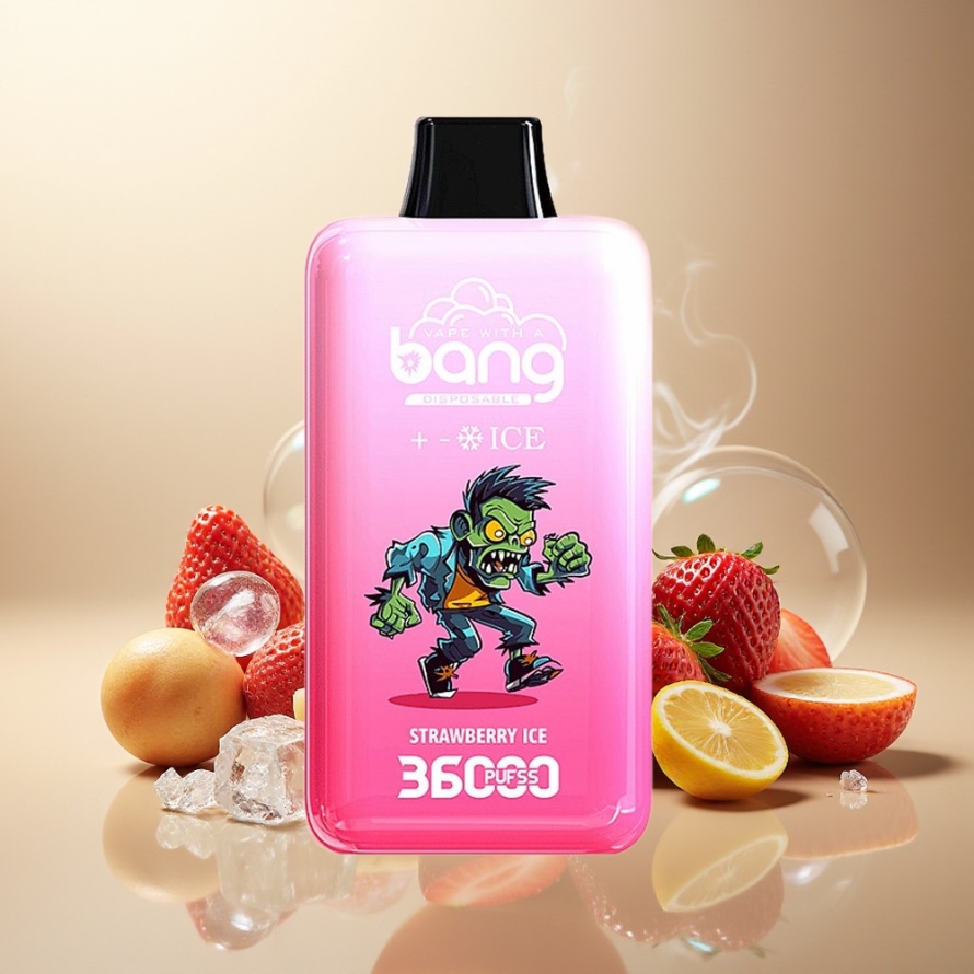 Bang 36000 Ice Level Disposable Device Jordgubbis (36ml, 850 mAh) – svensk grossist