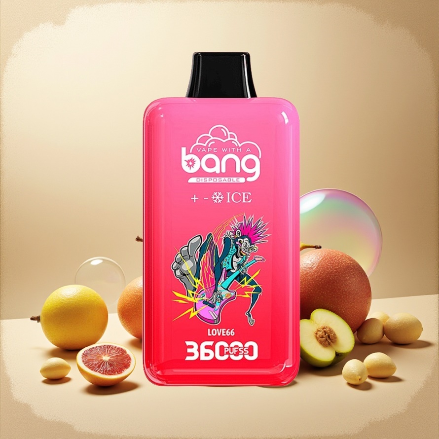 Bang 36000 Iskall Disposable Device Love 66 Svensk Grossist – 36ml 850mAh 5% Nikotin