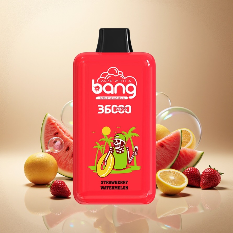 Bang 36000 Power Engångs Vape Jordgubb Vattenmelon 36ml 36000 puff svensk grossist
