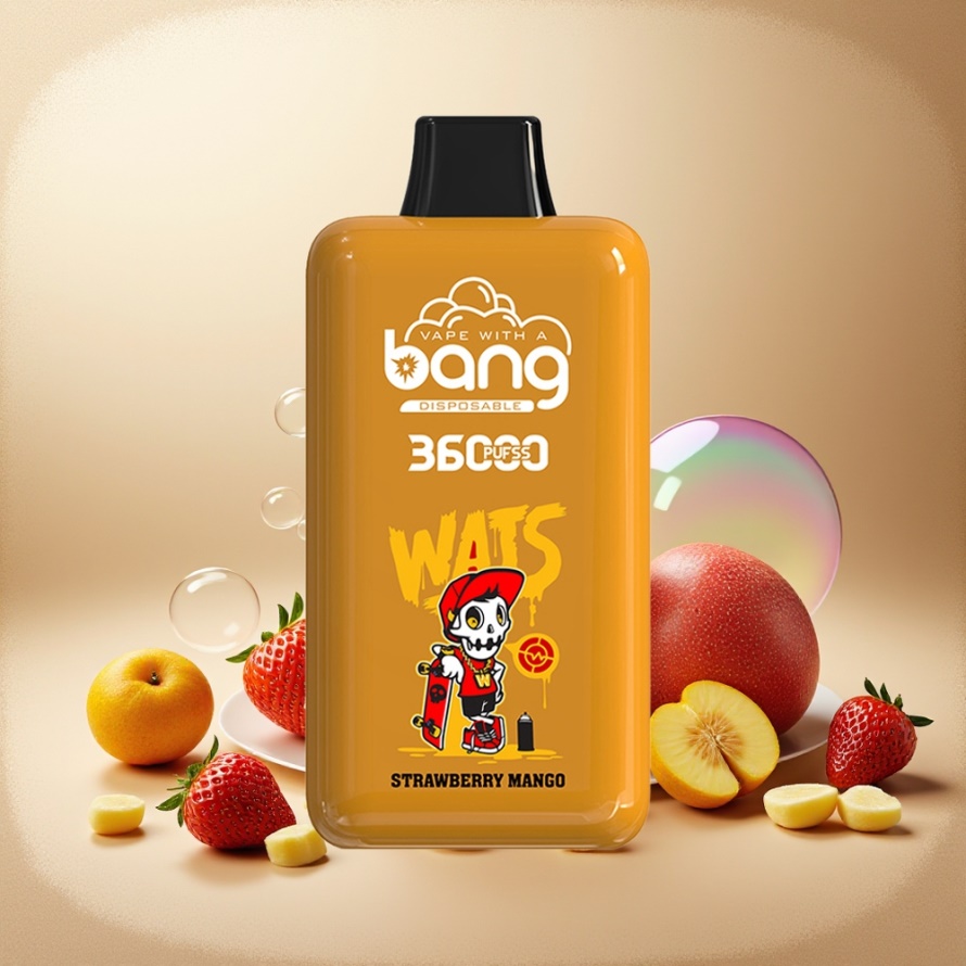 Bang 36000 Power Engångsvape Jordgubb Mango Svensk Grossist 850mAh 36ml 36000 puff