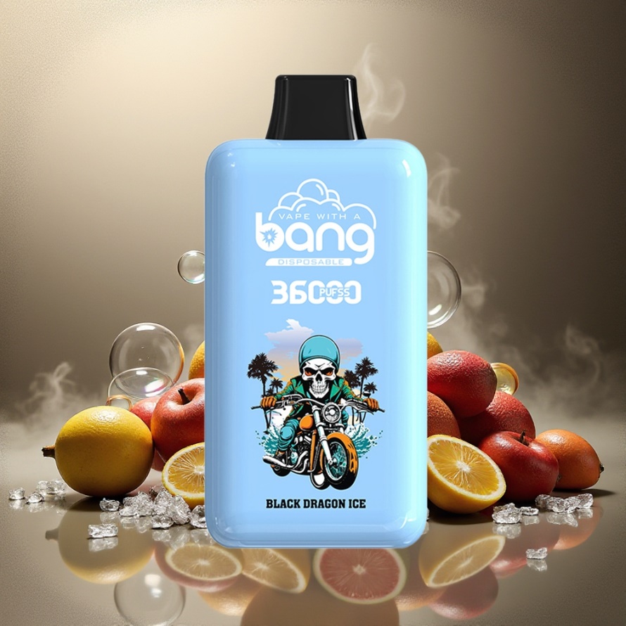 Bang 36000 Power Engångsvape Svart Drake Is (36ml, 36000 puff, 850mAh) svensk grossist