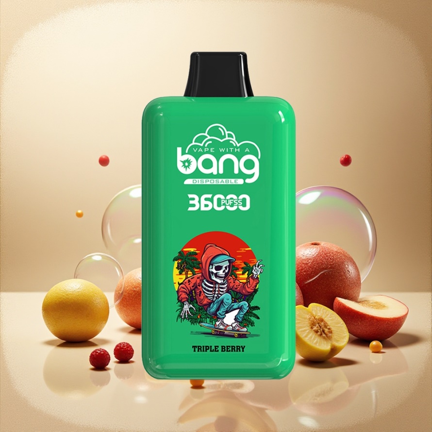 Bang 36000 Power Engångsvape Trebär (36ml, 36000 puff, 850mAh, svensk grossist)