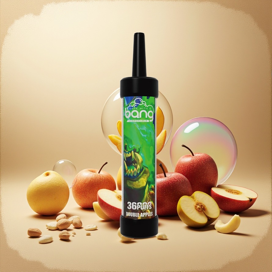 Bang 36000 Puffs Engångs Vape Dubbel Äpple 650mAh 40ml svensk grossist