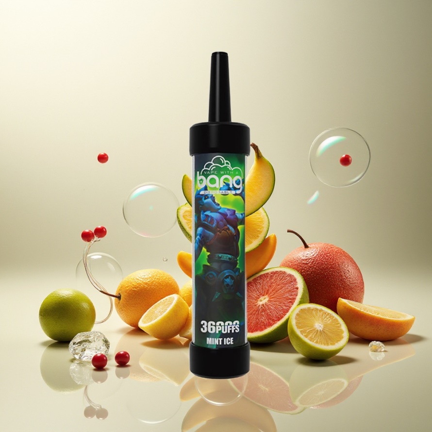 Bang 36000 Puffs Engångs Vape Mynta Is svensk grossist 650mAh 40ml 0.60 ohm Mesh