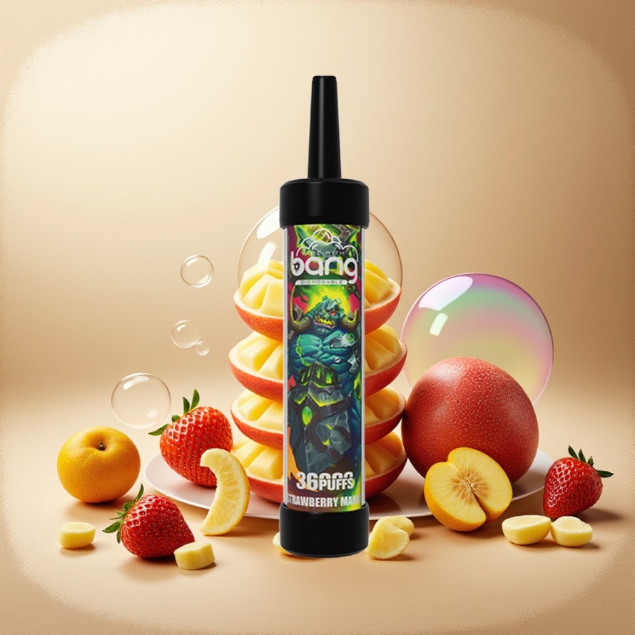Bang 36000 Puffs Svensk Grossist Engångs Vape Jordgubb Mango 650mAh 40ml Mesh 0.60 ohm