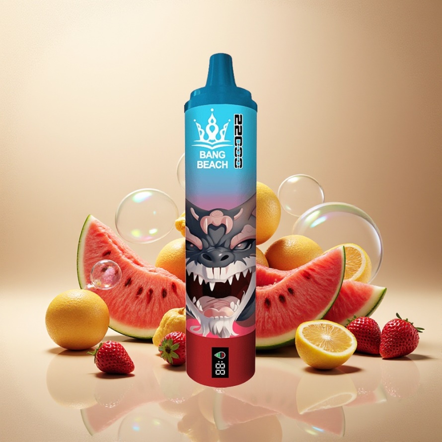 Bang Beach 22000 Puffs Engångs Vape Jordgubb Vattenmelon 36ml 650mAh svensk grossist