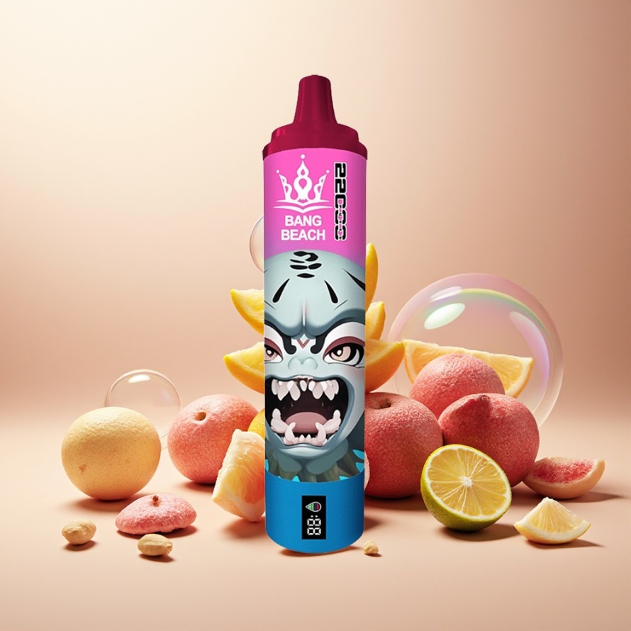 Bang Beach 22000 Puffs Svensk Grossist 36ml 650mAh Engångs Vape Rosa Citronläsk