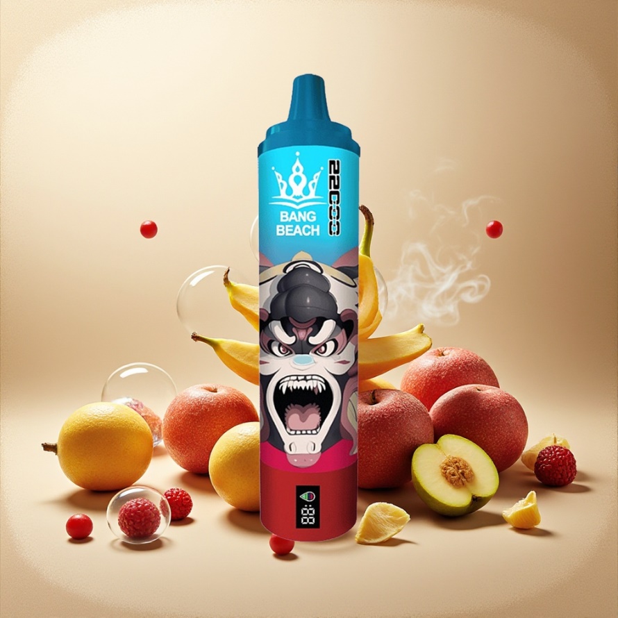 Bang Beach 22000 Puffs Svensk Grossist Engångs Vape Blandade Bär 36ml 650mAh 0%/2%/3%/5% Nikotin