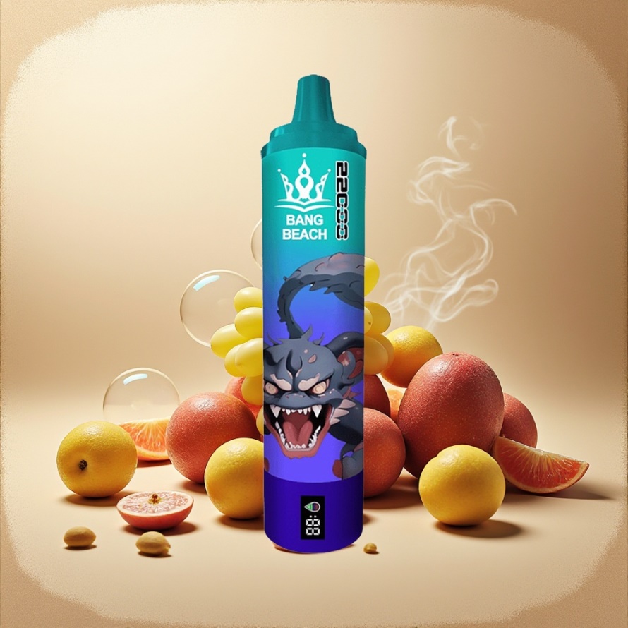 Bang Beach 22000 Puffs Svensk Grossist Engångs Vape Vindruva IS 36ml 650mAh 0%/2%/3%/5% Nikotin