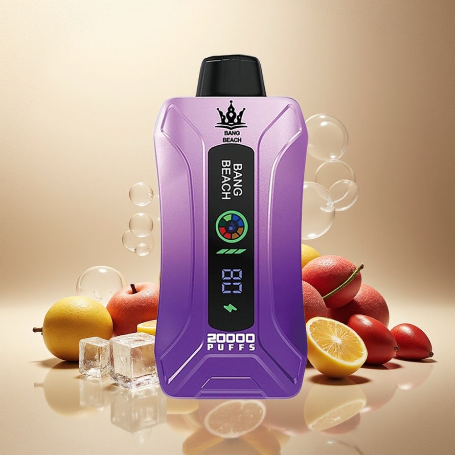 Bang Beach Smart Screen 20000 Puffs Svensk Grossist Engångs Vape Druvis