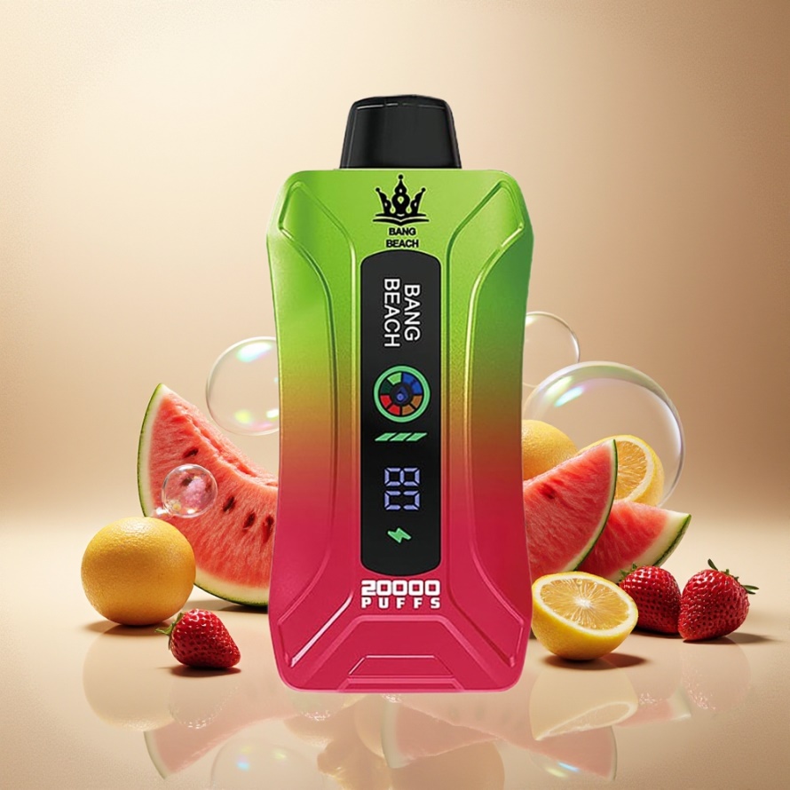 Bang Beach Smart Screen 20000 Puffs Svensk Grossist Engångs Vape Jordgubb Vattenmelon
