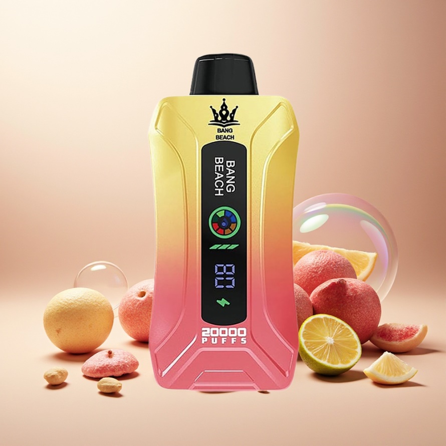 Bang Beach Smart Screen 20000 Puffs Svensk Grossist Engångs Vape Rosa Citronad