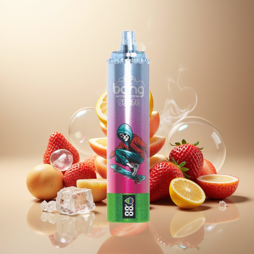 Bang Blaze Tornado 20000 Puffs Engångs Vape Jordgubbis med Type-C & Justerbar Luftflöde 0%/2%/3%/5% Nikotin svensk grossist