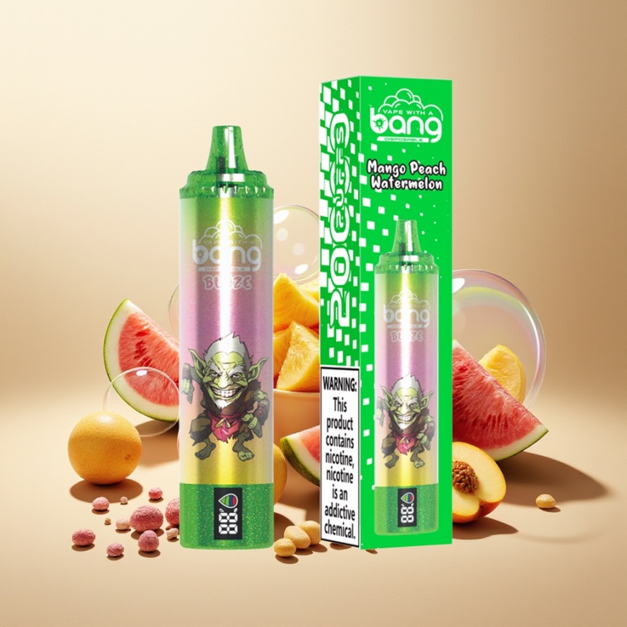 Bang Blaze Tornado 20000 Puffs Engångs Vape Mango Persika Vattenmelon svensk grossist Type-C Luftflöde 0%/2%/3%/5% Nikotin