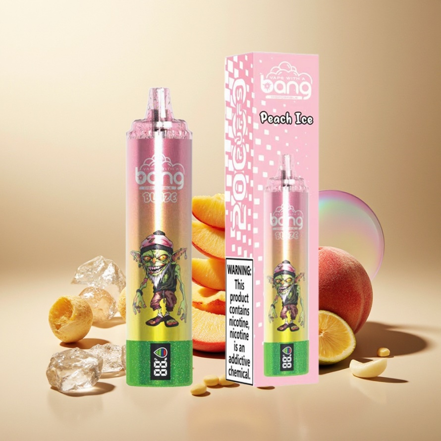 Bang Blaze Tornado 20000 Puffs Engångs Vape Persika Is med Type-C & Justerbar Luftflöde 0%/2%/3%/5% Nikotin – Svensk Grossist