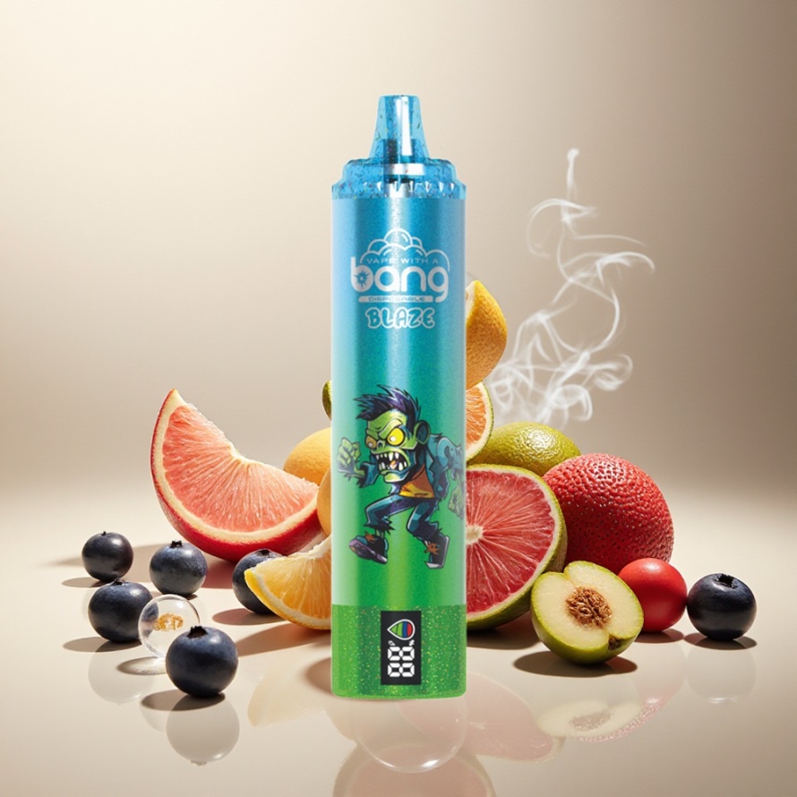 Bang Blaze Tornado 20000 Puffs Svensk Grossist Engångs Vape Blåbär Is med Typ-C-laddning & Anpassningsbar Luftflöde 0%/2%/3%/5% Nikotin