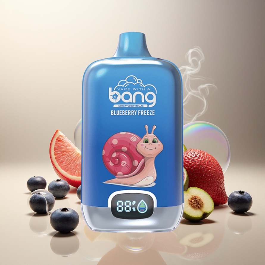 Bang Digital Box 15000 Puffs Engångs Vape Blåbärskyla med Smart Digital Display & Type-C Laddning – Svensk Grossist