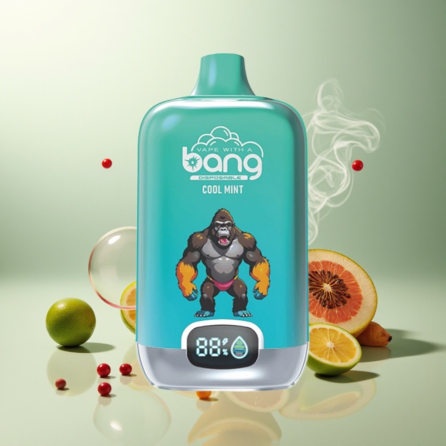 Bang Digital Box 15000 Puffs Engångs Vape Sval Mynta med 15ml E-vätska & Smart Digital Display - svensk grossist