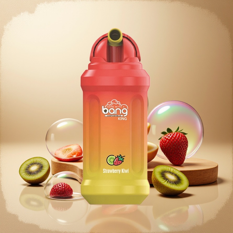 Bang King 12000 Puffs 23ml Svensk Grossist Engångs Vape Jordgubb Kiwi