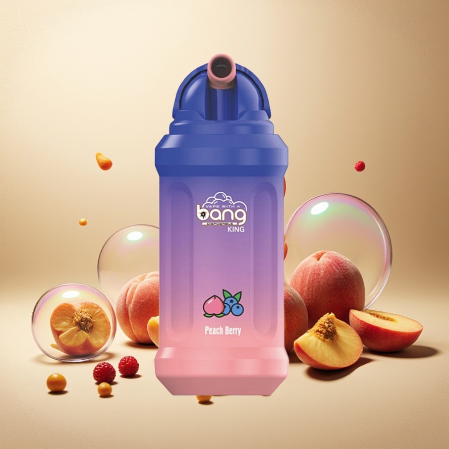 Bang King 12000 Puffs Engångs Vape Persika Bär svensk grossist 23ml 650mAh Mesh 1.2 Ohm