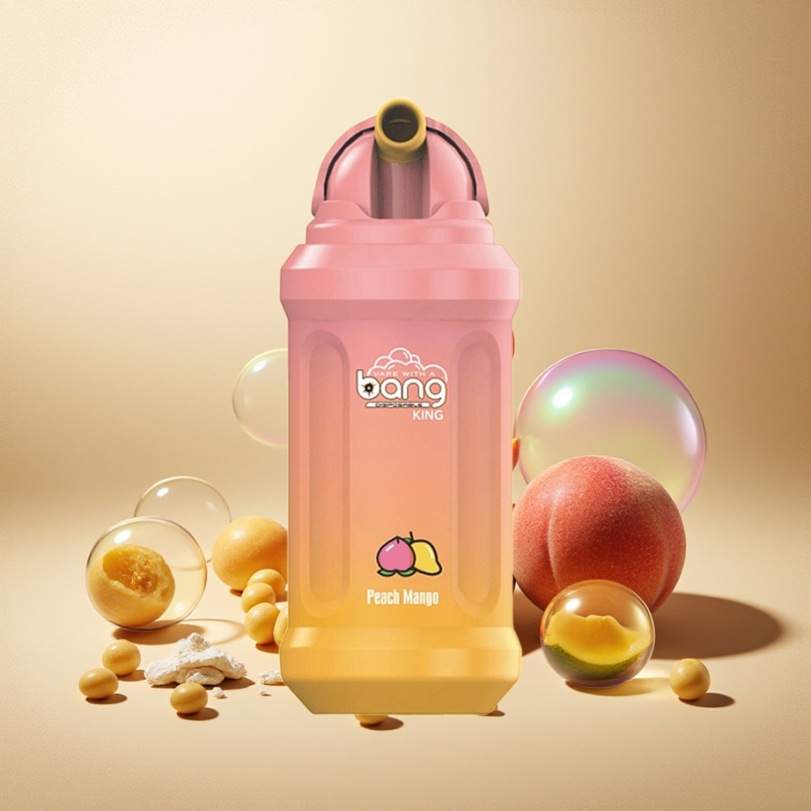 Bang King 12000 Puffs Svensk Grossist Engångs Vape Persika Mango 23ml 650mAh Mesh Coil