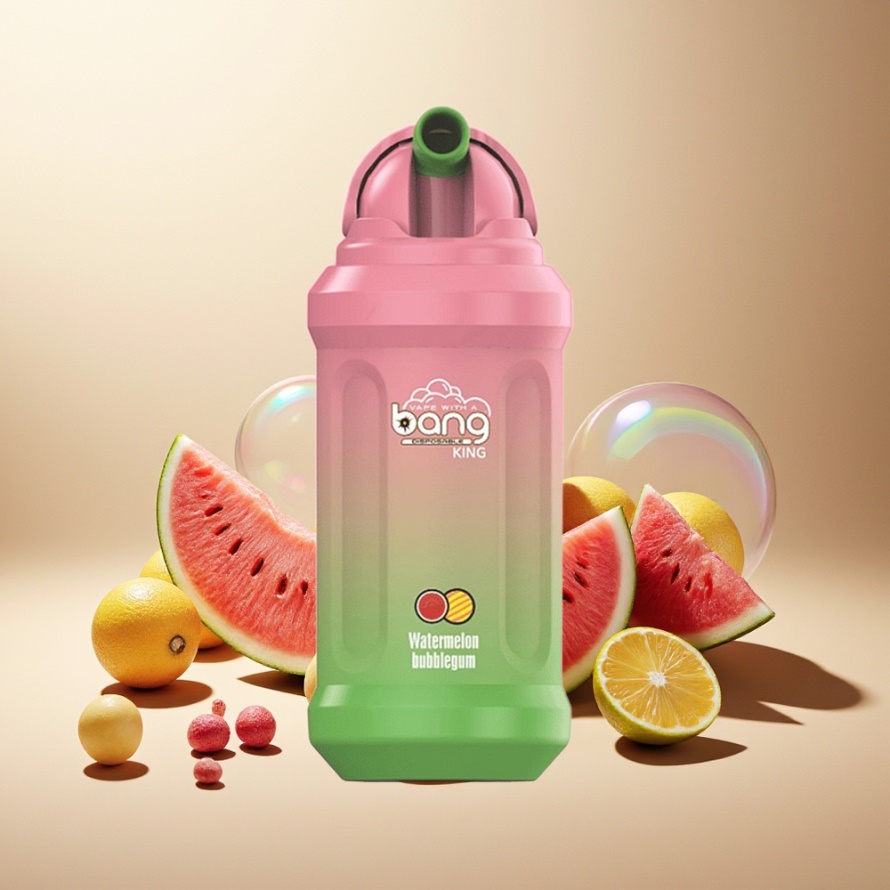 Bang King 12000 Puffs Svensk Grossist Engångs Vape Vattenmelonsbubbligtuggummi 23ml 650mAh 1.2 Ohm Mesh Coil