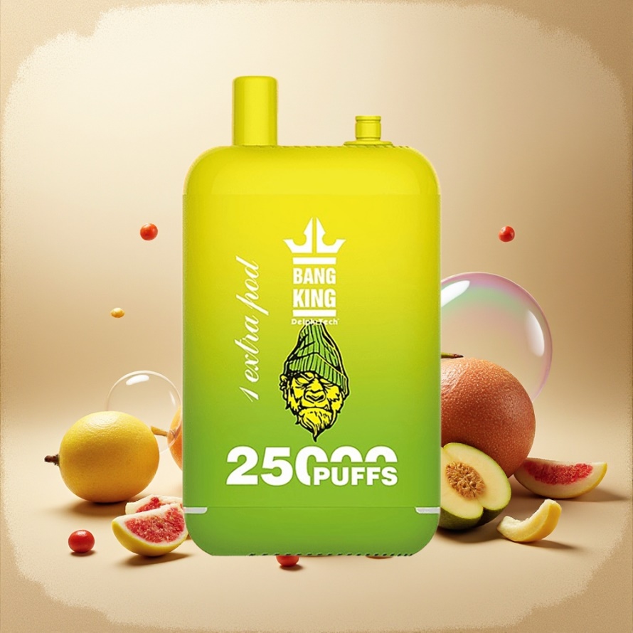 Bang King 25000 Puffs Svensk Grossist Engångs Vape Tropisk Frukt Dual Pod System 46ml 650mAh