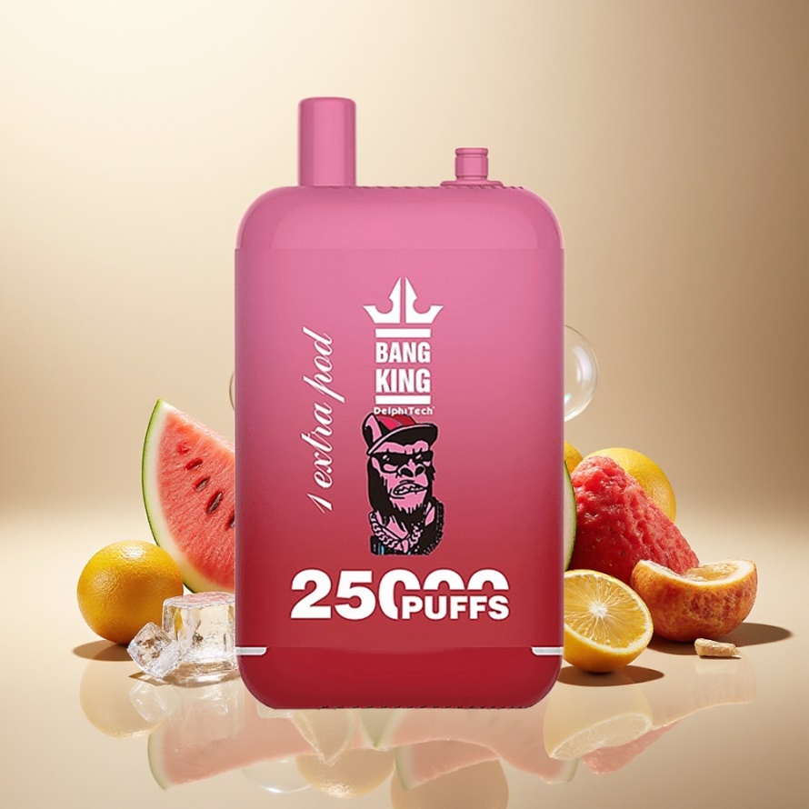 Bang King 25000 Puffs Svensk Grossist Engångs Vape Vattenmelonskyla 46ml Dual Pod