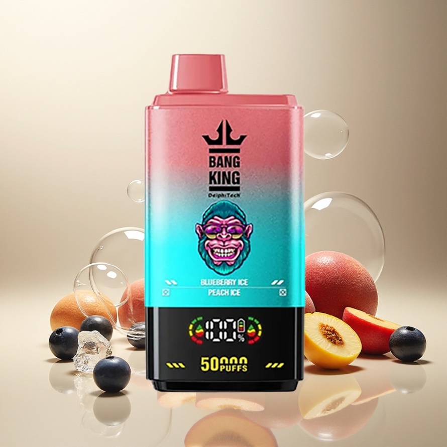 Bang King 50000 Engångsvape Blåbär Is Persik Is 50ml 850mAh svensk grossist