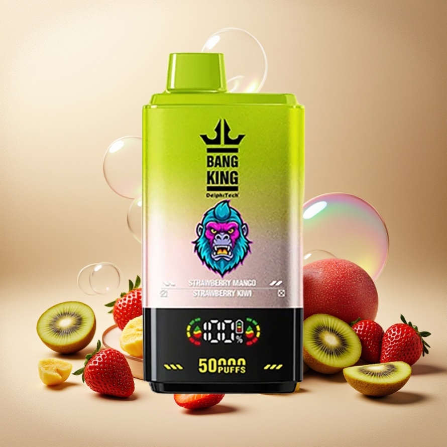 Bang King 50000 Engångsvape Jordgubb Mango Jordgubb Kiwi 50ml 850mAh Svensk Grossist