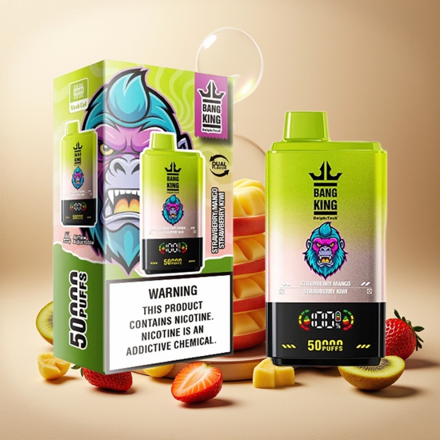 Bang King 50000 Engångsvape Jordgubb Mango Jordgubb Kiwi 50ml 850mAh Svensk Grossist