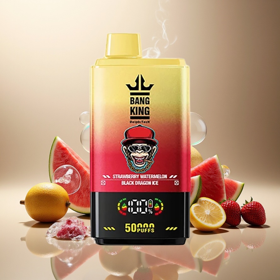 Bang King 50000 Engångsvape Jordgubb Vattenmelon Svart Drake Is 50ml 850mAh Svensk Grossist