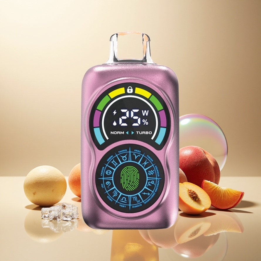 Bang King Constellation 36000 Puffs Engångs Vape Juice Persika Is svensk grossist 650mAh Typ-C Luftflöde