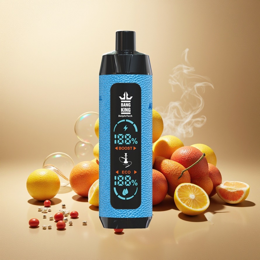 Bang King Shisha 25000 Puffs Svensk Grossist Engångs Vape Vimto Tjur 30ml 650mAh Mesh 0.6Ω Type-C