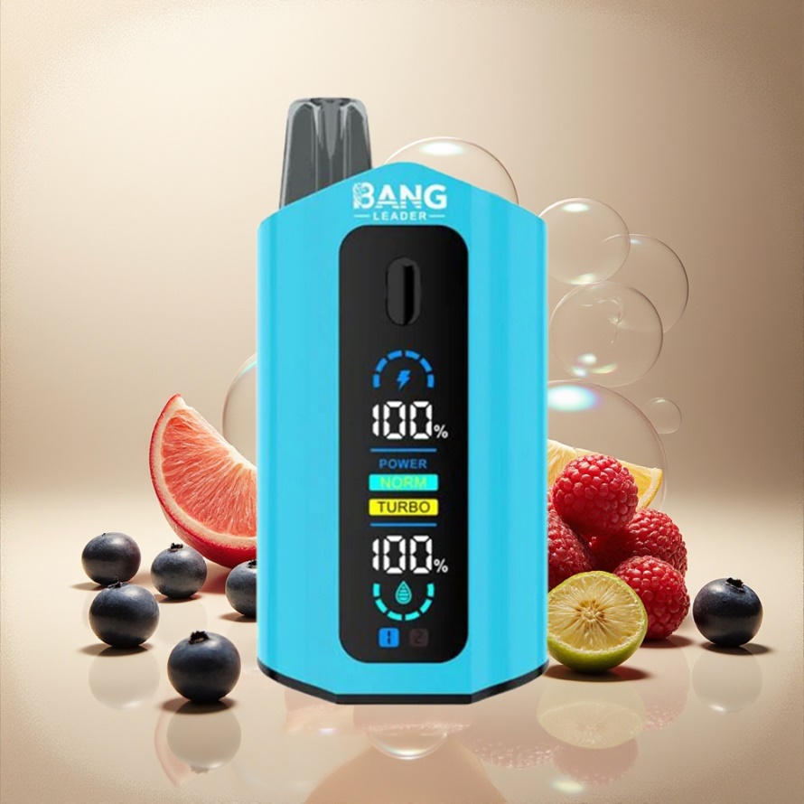 Bang Leader 50000 Puffs Engångs Vape Blåbär Sur Hallon Blåbär med 13400mAh Battery svensk grossist
