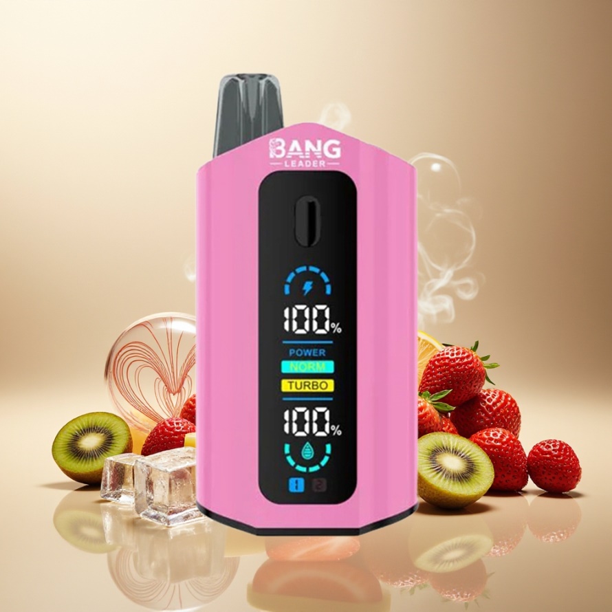 Bang Leader 50000 Puffs Engångs Vape Jordgubb Kiwi Jordgubb Is 13400mAh svensk grossist