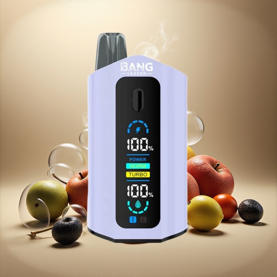 Bang Leader 50000 Puffs Engångs Vape Svart Vinbär Grön Vinbär Svensk Grossist 13400mAh Typ-C
