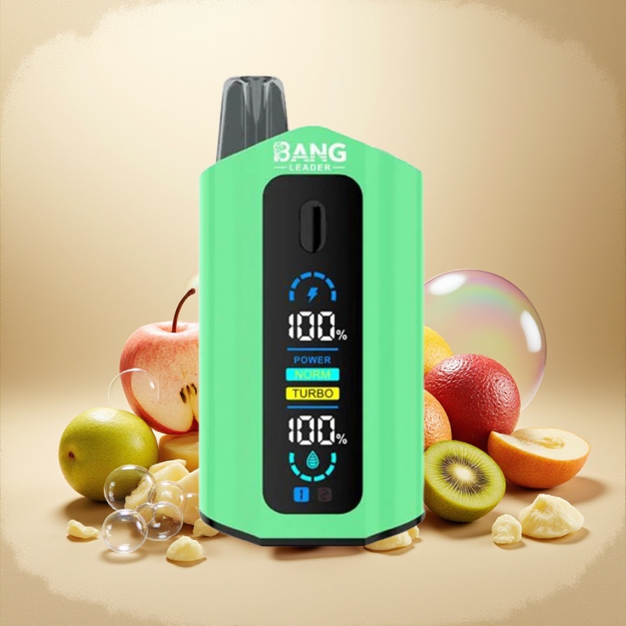 Bang Leader 50000 Puffs Svensk Grossist Engångs Vape Äpple-Päron-Kiwi-Passionfrukt-Guava 13400mAh 36ml