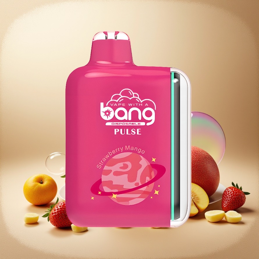 Bang Pulse 18000 Puffs Engångs Vape Jordgubb Mango med Type-C & 650mAh – svensk grossist