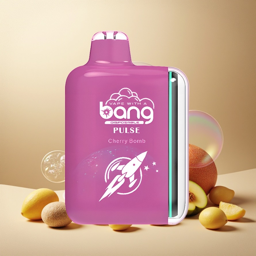 Bang Pulse 18000 Puffs Engångs Vape Körsbärsbomb Type-C 650mAh 26ml Svensk Grossist