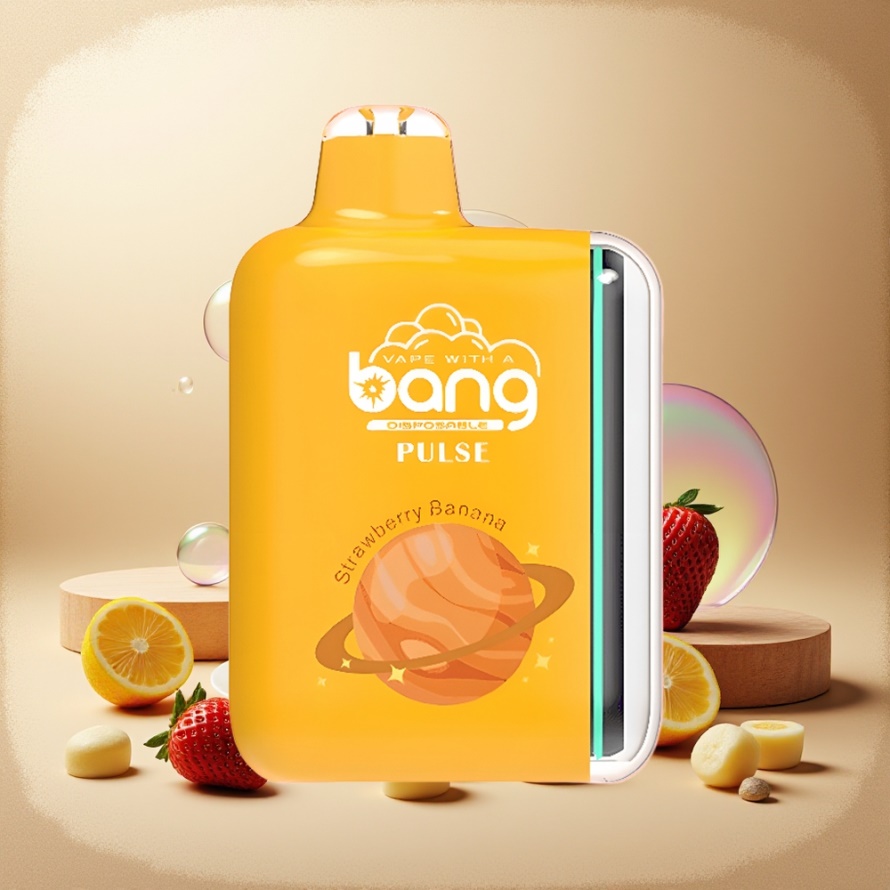 Bang Pulse 18000 Puffs Engångsvape Jordgubb-Banan Svensk Grossist – 26ml, 650mAh, Type-C, Mesh Coil 1.0 ohm