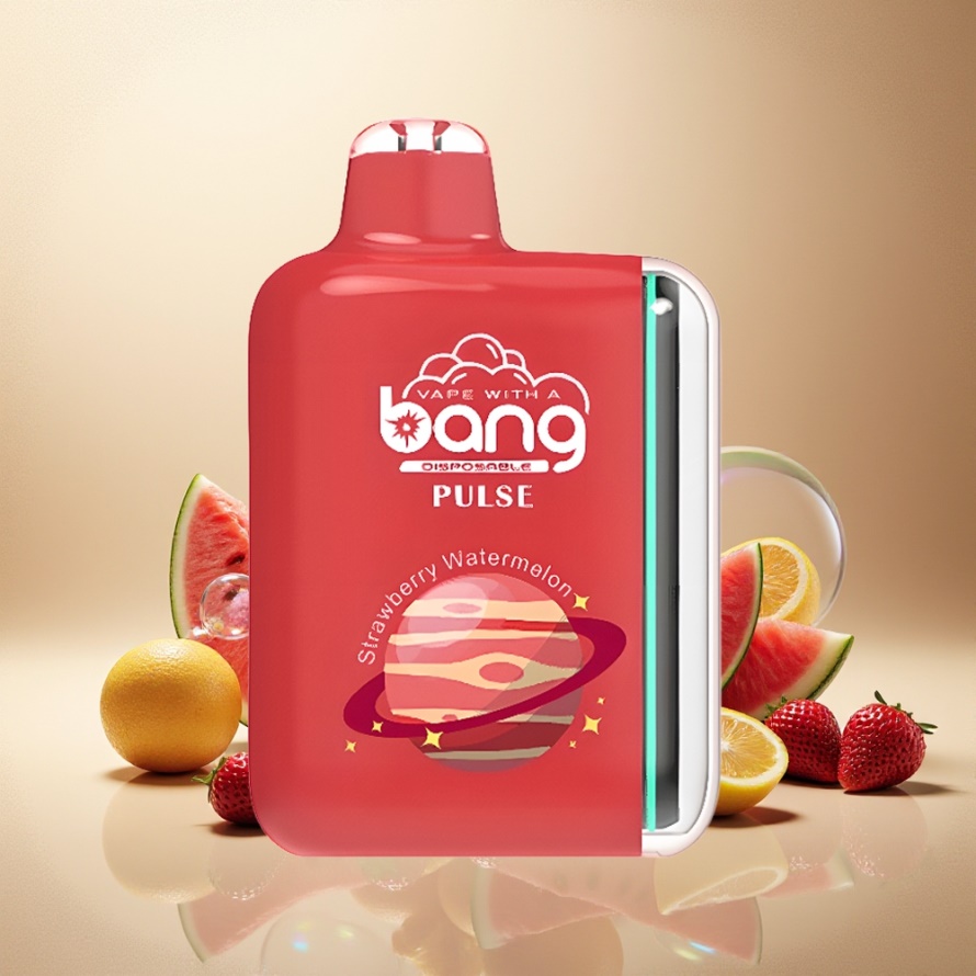 Bang Pulse 18000 Puffs Engångsvape Jordgubb Vattenmelon 26ml 650mAh Type-C Mesh Coil svensk grossist